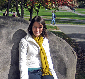 Marisa Boston on campus