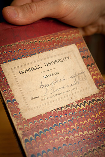Cover of Iwasaki 1886 Cornell notebook